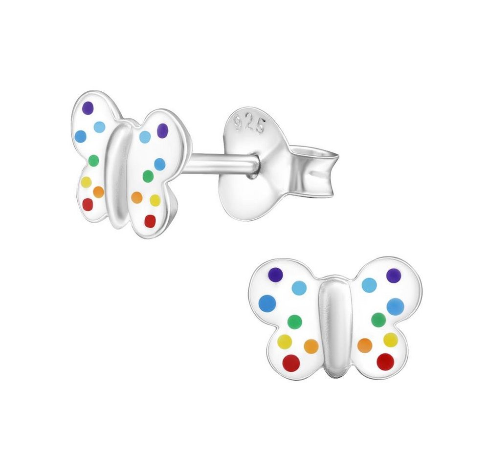 BUNGSA Ohrstecker-Set Ohrstecker Schmetterling aus 925 Silber für Kinder (1 Paar (2 Stück), 2-tlg), Ohrschmuck Ohrringe von BUNGSA