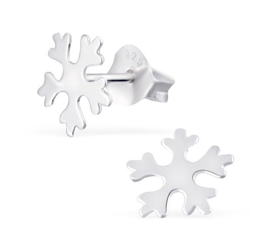 BUNGSA Ohrstecker-Set Ohrstecker Schneeflocke aus 925 Silber Kinder (1 Paar (2 Stück), 2-tlg), Ohrschmuck Ohrringe von BUNGSA