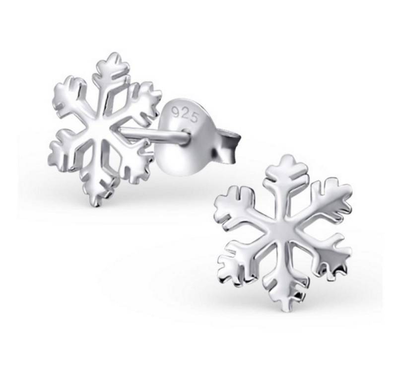 BUNGSA Ohrstecker-Set Ohrstecker Schneeflöckchen aus 925 Silber Damen (1 Paar (2 Stück), 2-tlg), Ohrschmuck Ohrringe von BUNGSA
