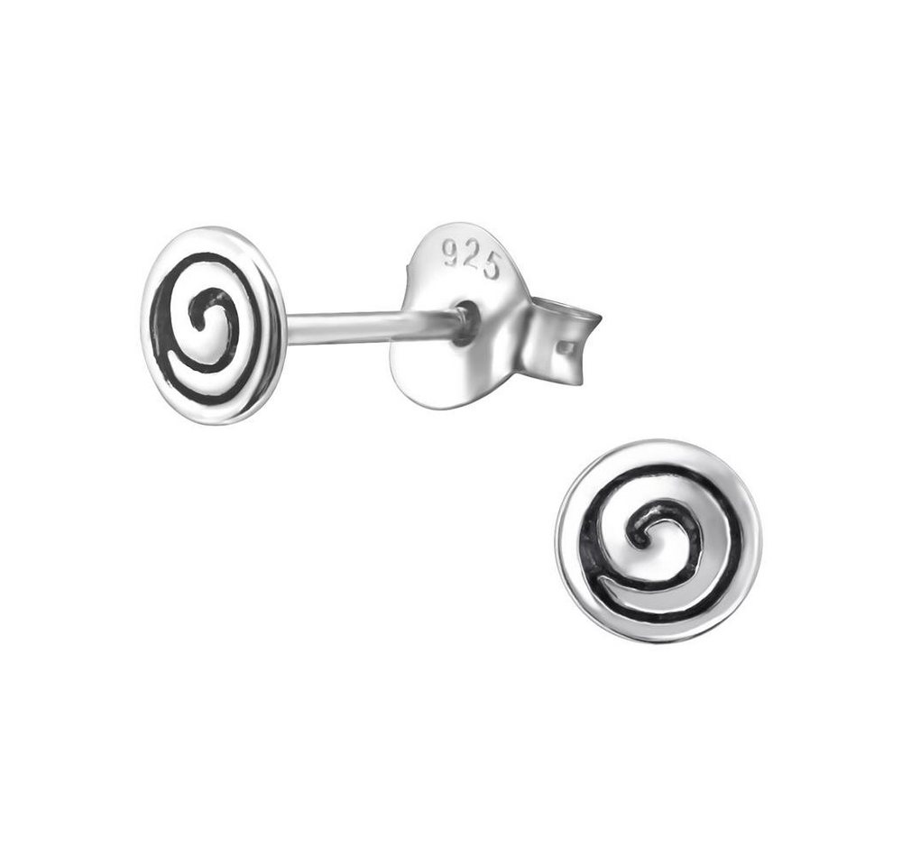 BUNGSA Ohrstecker-Set Ohrstecker Spirale aus 925 Silber Damen (1 Paar (2 Stück), 2-tlg), Ohrschmuck Ohrringe von BUNGSA