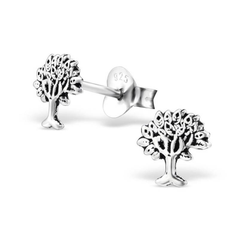 BUNGSA Ohrstecker-Set Ohrstecker Tree of Life aus 925 Silber Damen (1 Paar (2 Stück), 2-tlg), Ohrschmuck Ohrringe von BUNGSA