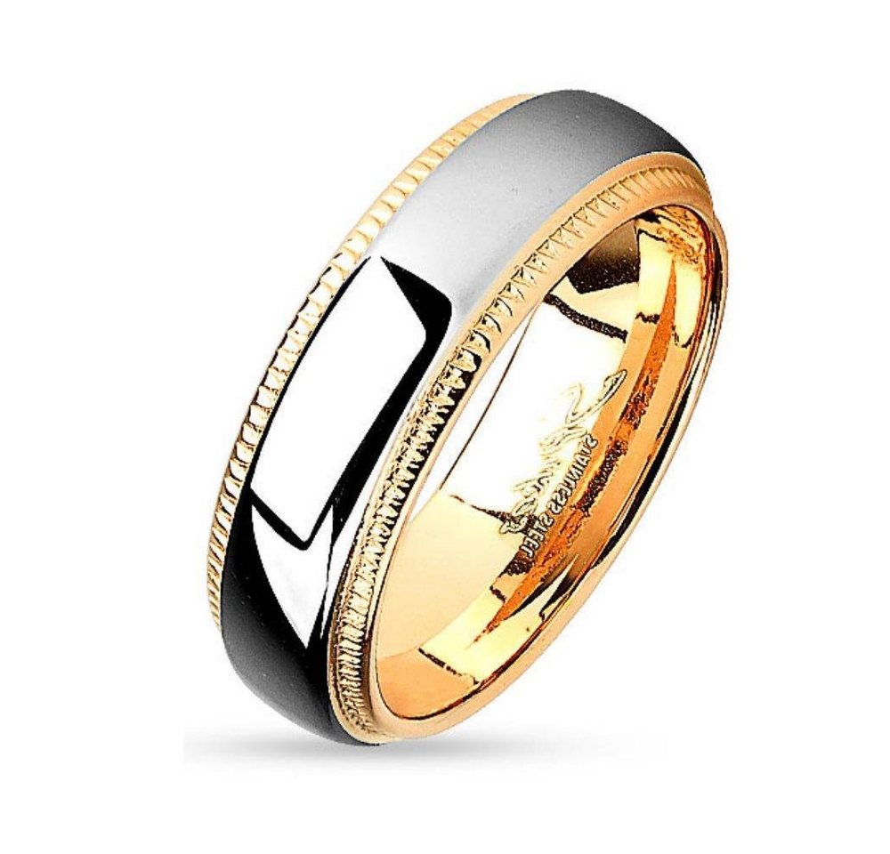 BUNGSA Partnerring 49 (15.6) zweifarbig silber-rosegold für Damen (Ring, 1-tlg), Frauen Mädchen von BUNGSA