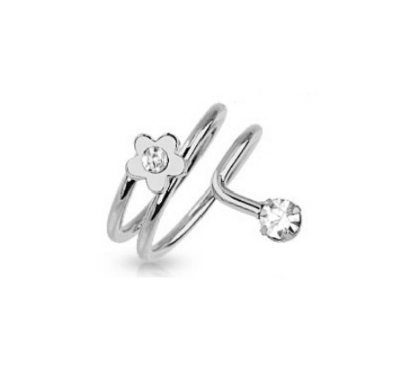 BUNGSA Zehenring Zehenring Blume Silber aus Messing Unisex, Zehring Toering von BUNGSA