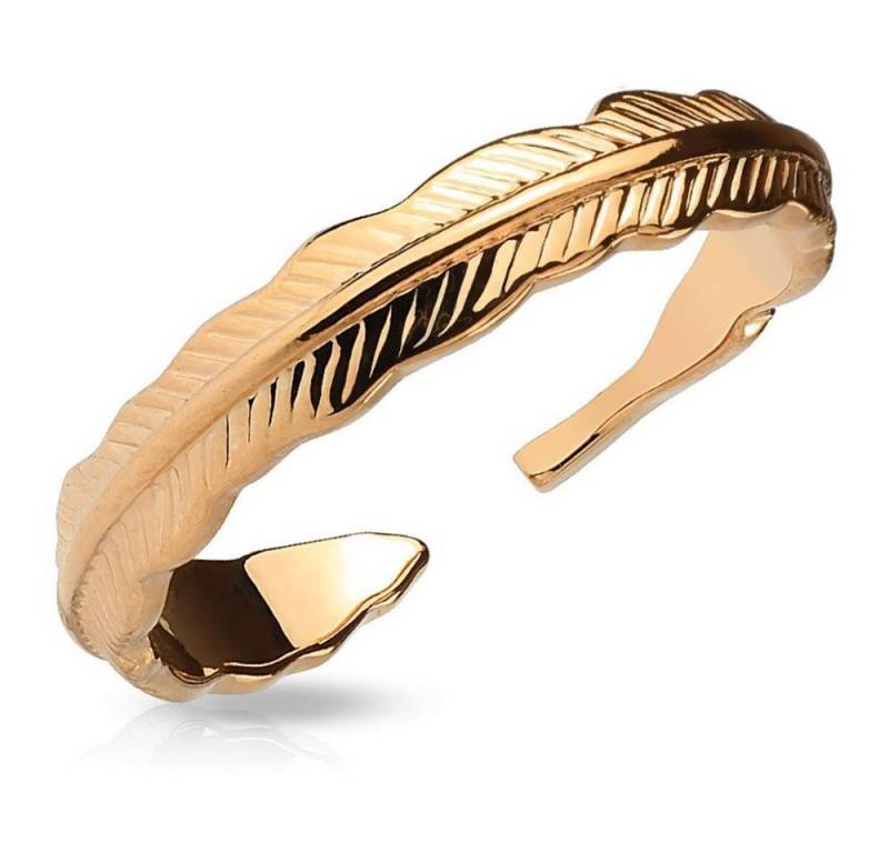 BUNGSA Zehenring Rosegold - Federn Zehenring Damen GOLD / SILBER / ROSEGOLD Rosegold, Zehring Toering von BUNGSA