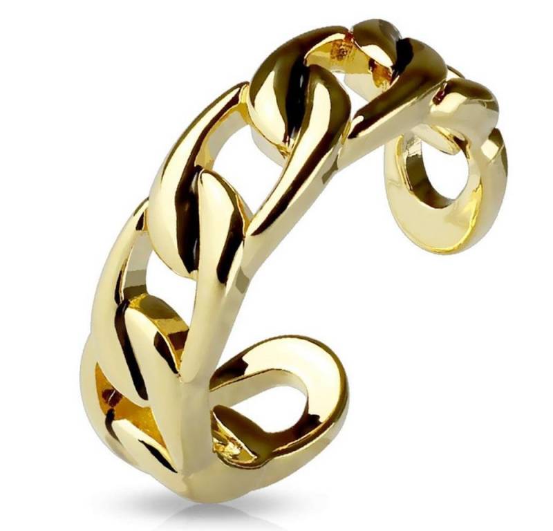 BUNGSA Zehenring Zehenring Kettenglieder Silber aus Messing Damen, Zehring Toering von BUNGSA