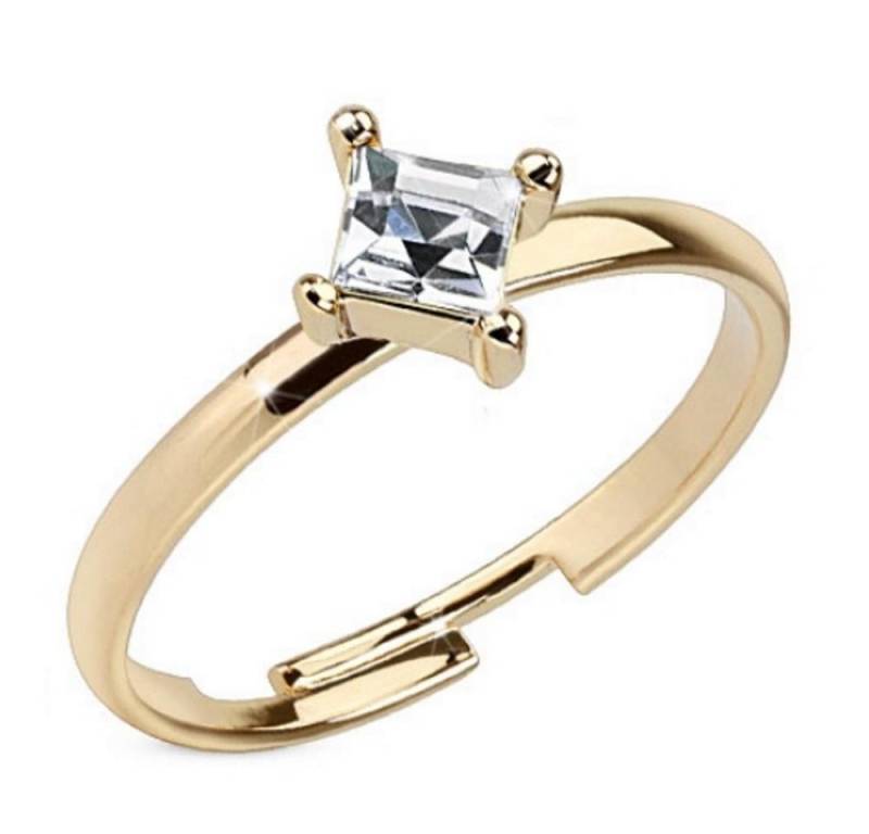 BUNGSA Zehenring Zehenring Kristall Gold aus Messing Unisex, Zehring Toering von BUNGSA