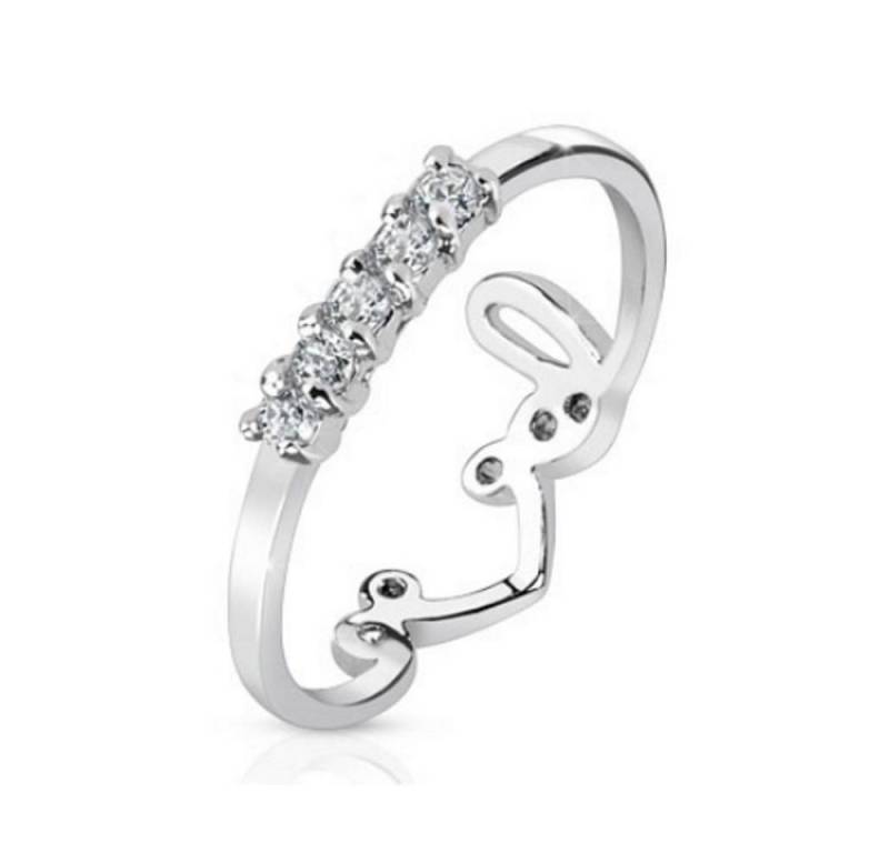 BUNGSA Zehenring Zehenring Krone Silber aus Messing Unisex, Zehring Toering von BUNGSA