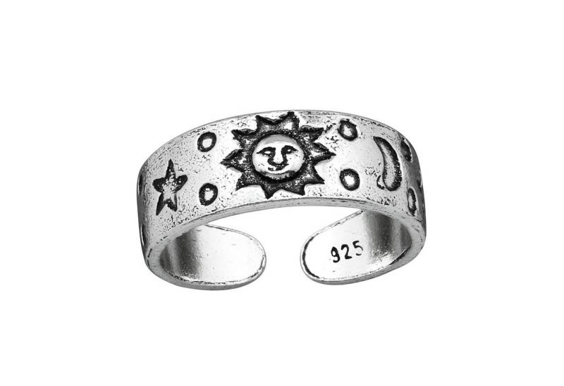 BUNGSA Zehenring Zehenring Sonne, Mond und Sterne aus 925 Silber Damen, Zehring Toering von BUNGSA