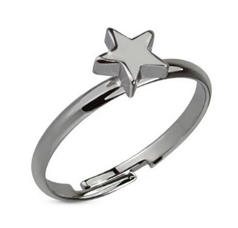 BUNGSA Zehenring Zehenring Stern Silber aus Messing Unisex, Zehring Toering von BUNGSA
