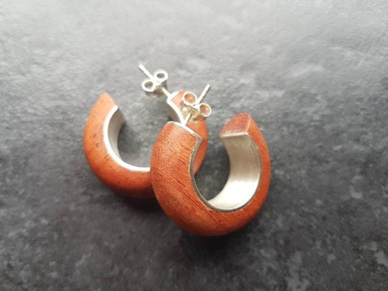 Silber Holz Design Ohrring Silber Holz Design Ohrring von BUNIKADESIGN