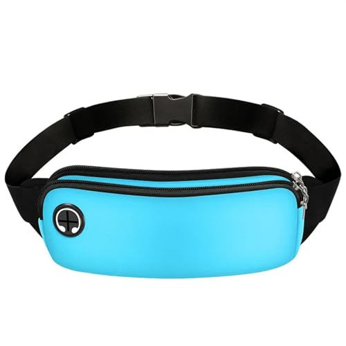 Herren Damen Laufen Bauchtasche,GüRteltasche 2 stücke Sport Fanny Pack Frauen Gürtel Tasche Männer Laufen Taille Tasche Telefon Schwarz Gym Taschen Lauf Zubehör (Color : Blue Color) von BUNIQ