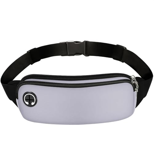 Herren Damen Laufen Bauchtasche,GüRteltasche 2 stücke Sport Fanny Pack Frauen Gürtel Tasche Männer Laufen Taille Tasche Telefon Schwarz Gym Taschen Lauf Zubehör (Color : Gray Color) von BUNIQ