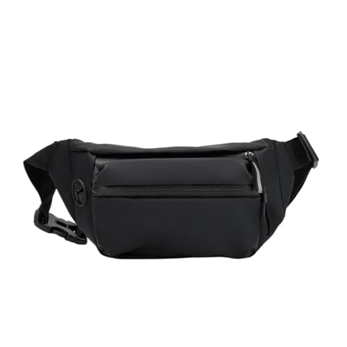 Herren Damen Laufen Bauchtasche,GüRteltasche Männer Fanny Pack Outdoor Sport Laufen Radfahren Taille Tasche Pack Männlichen Mode Schulter Gürtel Tasche Reise Telefon Beutel Taschen (Color : Black) von BUNIQ