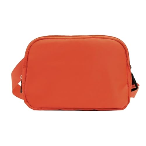 Herren Damen Laufen Bauchtasche,GüRteltasche Modische Nylon-Hüfttasche for Laufen, Bequeme und geräumige Mini-Gürteltasche, Umhängetasche, Gürteltaschen for Damen und Herren (Color : Orange) von BUNIQ