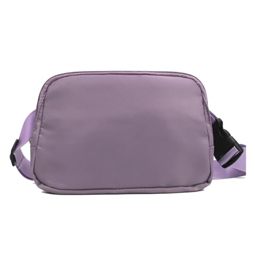 Herren Damen Laufen Bauchtasche,GüRteltasche Modische Nylon-Hüfttasche for Laufen, Bequeme und geräumige Mini-Gürteltasche, Umhängetasche, Gürteltaschen for Damen und Herren (Color : Purple) von BUNIQ