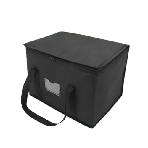 Isolierte Liefertasche,Pizzaliefertaschen Pizza-Beutel, Essenslieferungsbeutel, schwarz, faltbar, Ersatz-Thermo-Warm-Kaltbeutel for Mitnehmen, 16 l/28 l/50 l, 1 Stück Isolierbeutel ( Color : 28L ) von BUNIQ