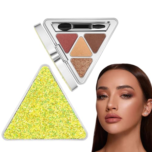 Lidschattenpalette für braune Augen | Lebendige Farben, Schattierungen, Kosmetik,Professionelle, hochpigmentierte, wasserfeste Glitzer-Make-up-Palette, Lidschatten für Teenager, Anfänger, Buniq von BUNIQ