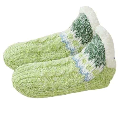 Slipper-Socken für Damen,Modische flauschige Bodensocken mit Greifern | Wintersocken für Lounge, Arbeitszimmer, Wohnzimmer, Schlafzimmer, Spielzimmer, Esszimmer Buniq von BUNIQ