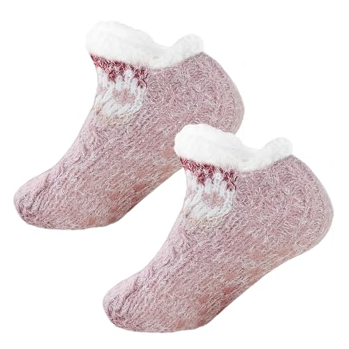 Winter-Slipper-Socken - Universelle flauschige Lammwollsocken in Einzelgröße | Haushaltskleidung für Wohnzimmer, Arbeitszimmer, Spielzimmer, Schlafzimmer, Lounge, Esszimmer Buniq von BUNIQ