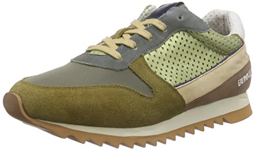 Bunker Herren Sneaker Low-Top, Grün (KAKY) von Bunker