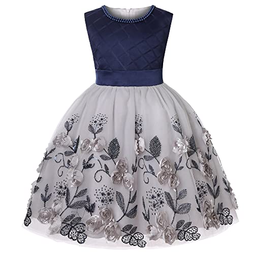 BUNNY LULU Mädchen Kleid mit schräger Schulter, Brautjungfer, Hochzeit, Prinzessin, Kinder, Schleife, Geburtstagsball, Party, Show, Abend, Lavendel. von BUNNY LULU