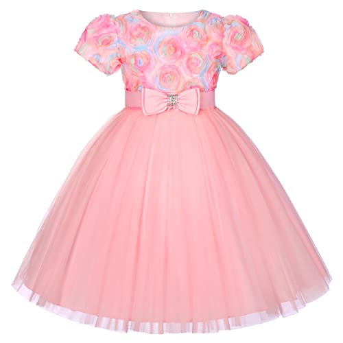 BUNNY LULU Mädchen Kleid mit schräger Schulter, Brautjungfer, Hochzeit, Prinzessin, Kinder, Schleife, Geburtstagsball, Party, Show, Abend, Lavendel. BUNNY LULU Mädchen Kleid mit schräger Schulter, Brautjungfer, Hochzeit, Prinzessin, Kinder, Schleife, Geburtstagsball, Party, Show, Abend, Lavendel. von BUNNY LULU