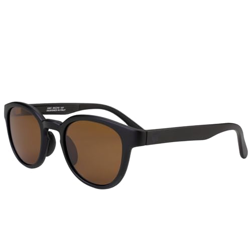 BUNVICK Polarisierte Hochleistungs-Sonnenbrillen aus Echtem Glas für Männer und Frauen, italienisches Design, Anti-Glare, UV400, Corning Echtes Glas Linsen(4501 Rome Brown) von BUNVICK