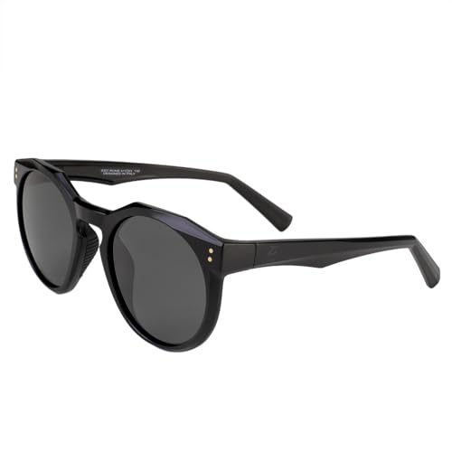 BUNVICK Polarisierte Hochleistungs-Sonnenbrillen aus Echtem Glas für Männer und Frauen, italienisches Design, Anti-Glare, UV400, Corning Echtes Glas Linsen（6307 Venice Gray/Green） von BUNVICK