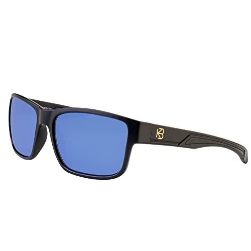 BUNVICK Polarisierte Hochleistungs-Sonnenbrillen aus Echtem Glas für Männer und Frauen, italienisches Design, Anti-Glare, UV400, Corning Echtes Glas Linsen（6201 Milan Blue） von BUNVICK