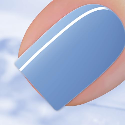 BURANO Gel Nagellack Sommer Farben, Soak Off Polish 15ml 0.5 Oz, Nail Art DIY Zuhause Heiße Farbe Nägel (Gentle Blue 580) von BURANO
