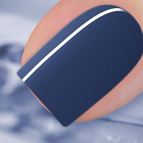 BURANO Gel Nagellack Sommer Farben, Soak Off Polish 15ml 0.5 Oz, Nail Art DIY Zuhause Heiße Farbe Nägel (Gray Blue 325) von BURANO