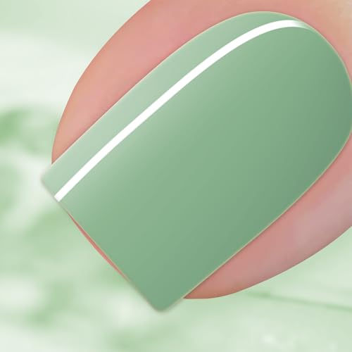 BURANO Nagellack, Gel Farben Sommer Soak Off Polish 15ml 0.5 Oz Nail Art DIY Zuhause Heiße Farbe Nägel (Grey Green 353) von BURANO