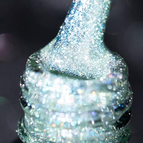 BURANO Reflective Gel Nagellack, UV-Nagellack 7.3ml Reflective Diamond Nail Glitter Gel Polish, Sparkly Sommer Herbst Farbe Gel Polish Holografische Glitter (JL11) von BURANO