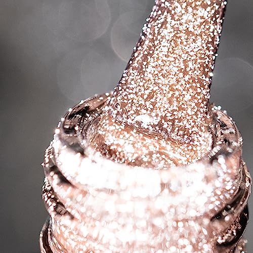 BURANO Reflektierender UV-Nagellack 7.3ml - Diamond Nail Glitter Gel Polish, Sparkly Sommer Herbst Farbe, Holografischer Glitter (Nude Brown SZ1) von BURANO