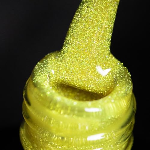BURANO Reflektierender UV-Nagellack 7.3ml, Diamond Nail Glitter Gel Polish, Sparkly Sommer Herbst Farbe, Holografischer Glitter (SZN19) von BURANO