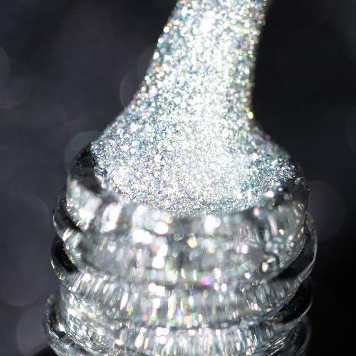 BURANO Reflektierender UV-Nagellack 7.3ml - Diamond Nail Glitter Gel, Sparkly Sommer Herbst Farbe, Holografischer Glänzender Gel Polish (JL2) von BURANO