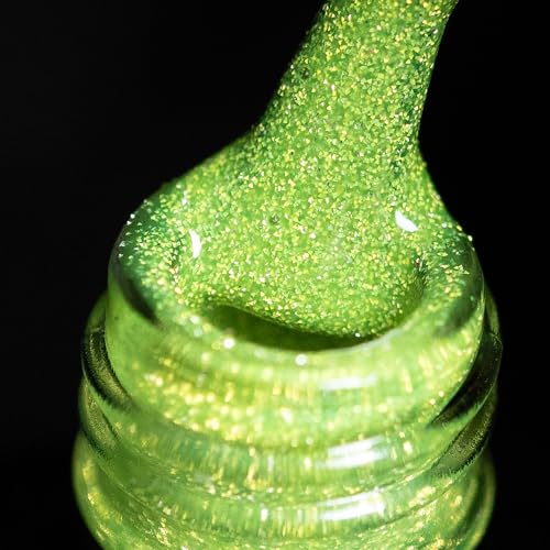 BURANO Reflektierender UV-Nagellack 7.3ml, Diamond Nail Glitter Gel Polish, Sparkly Sommer Herbst Farbe, Holografischer Glitter (SZN14) von BURANO