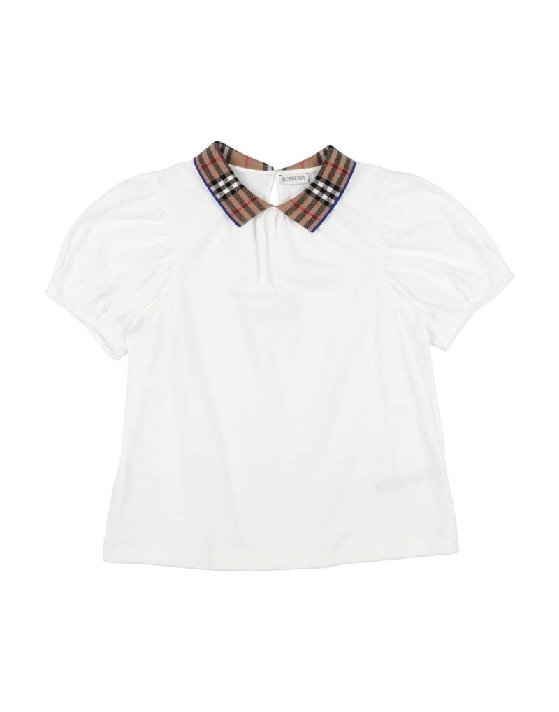 BURBERRY Poloshirt Kinder Weiß von BURBERRY