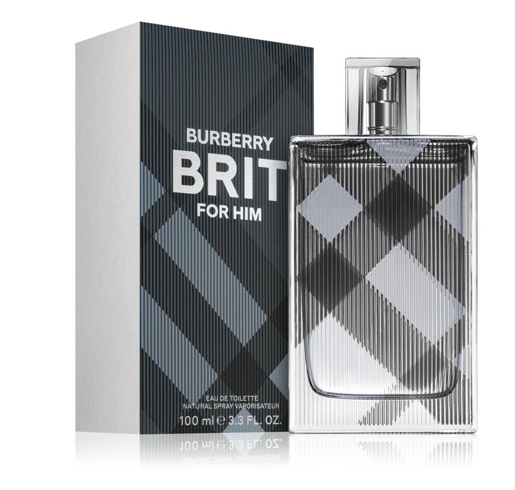 BURBERRY Eau de Toilette Brit for Him Parfum Duft Edt Versiegelt 100 ML, Klassisch britisch, lässig und selbstbewusst von BURBERRY