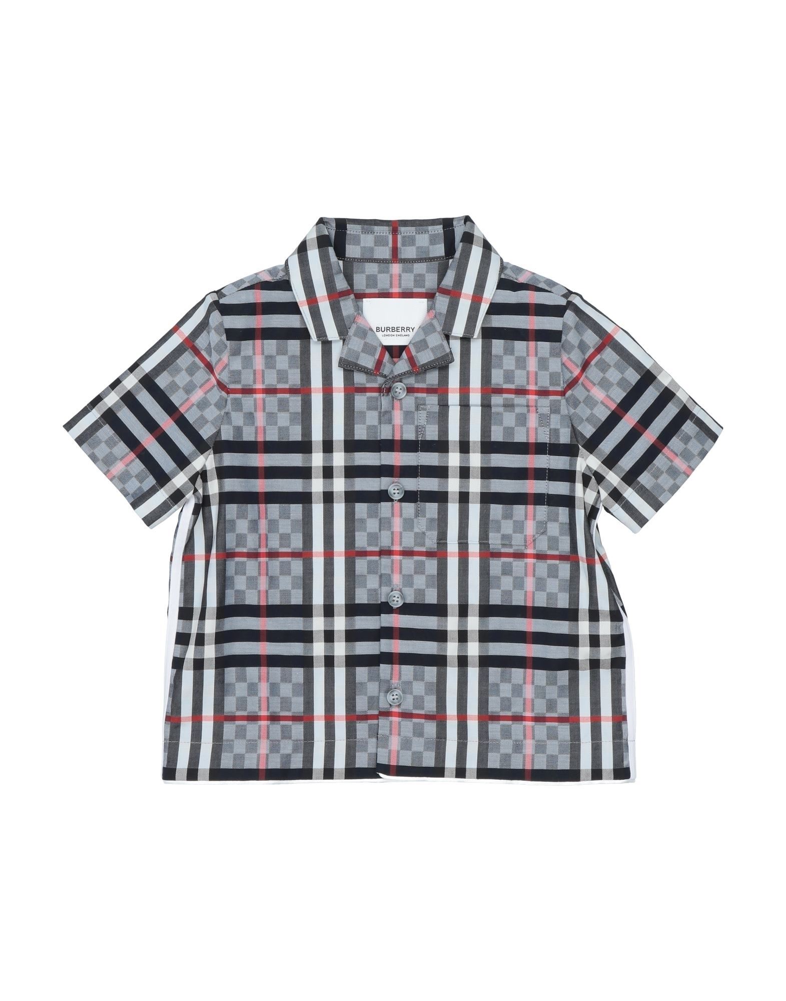 BURBERRY Hemd Kinder Taubenblau von BURBERRY