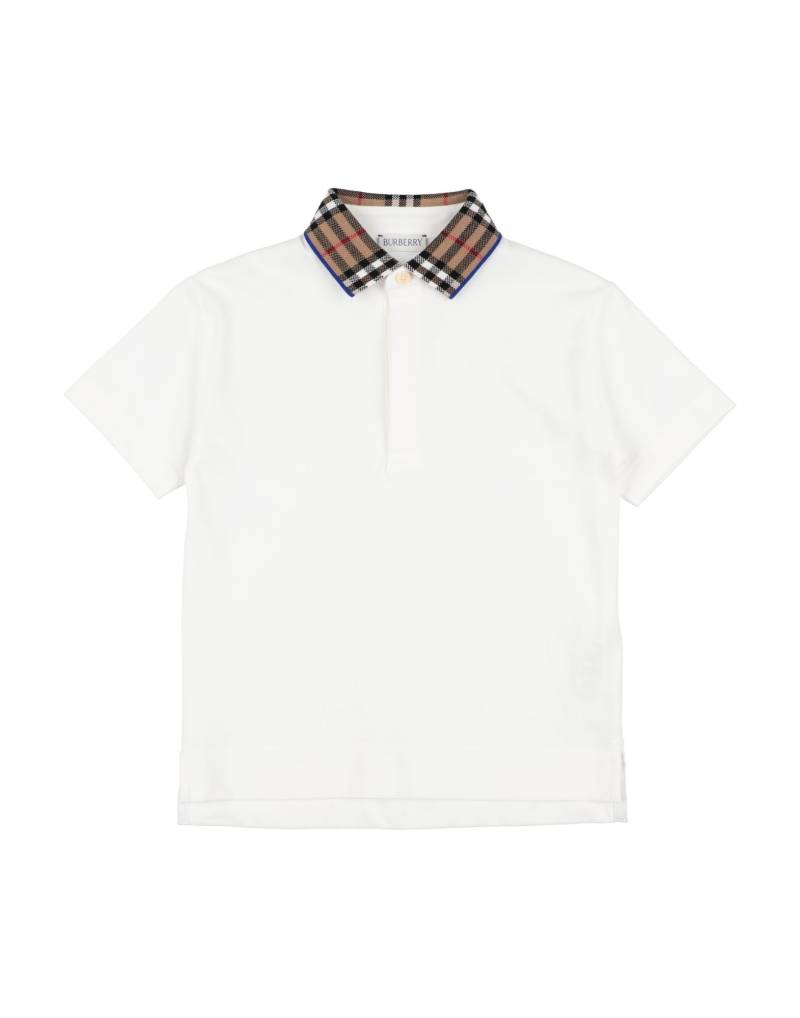 BURBERRY Poloshirt Kinder Weiß von BURBERRY