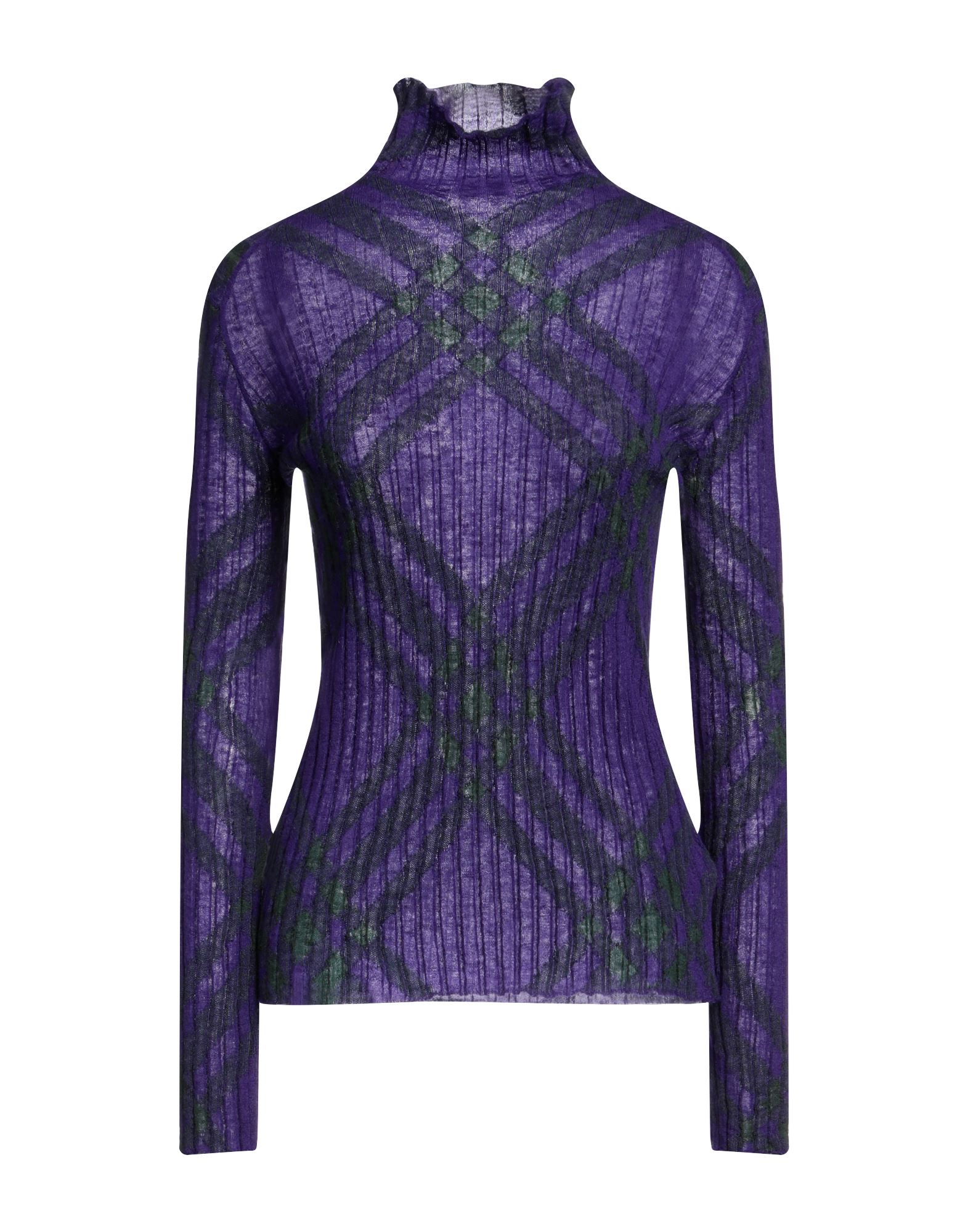 BURBERRY Rollkragenpullover Damen Violett von BURBERRY