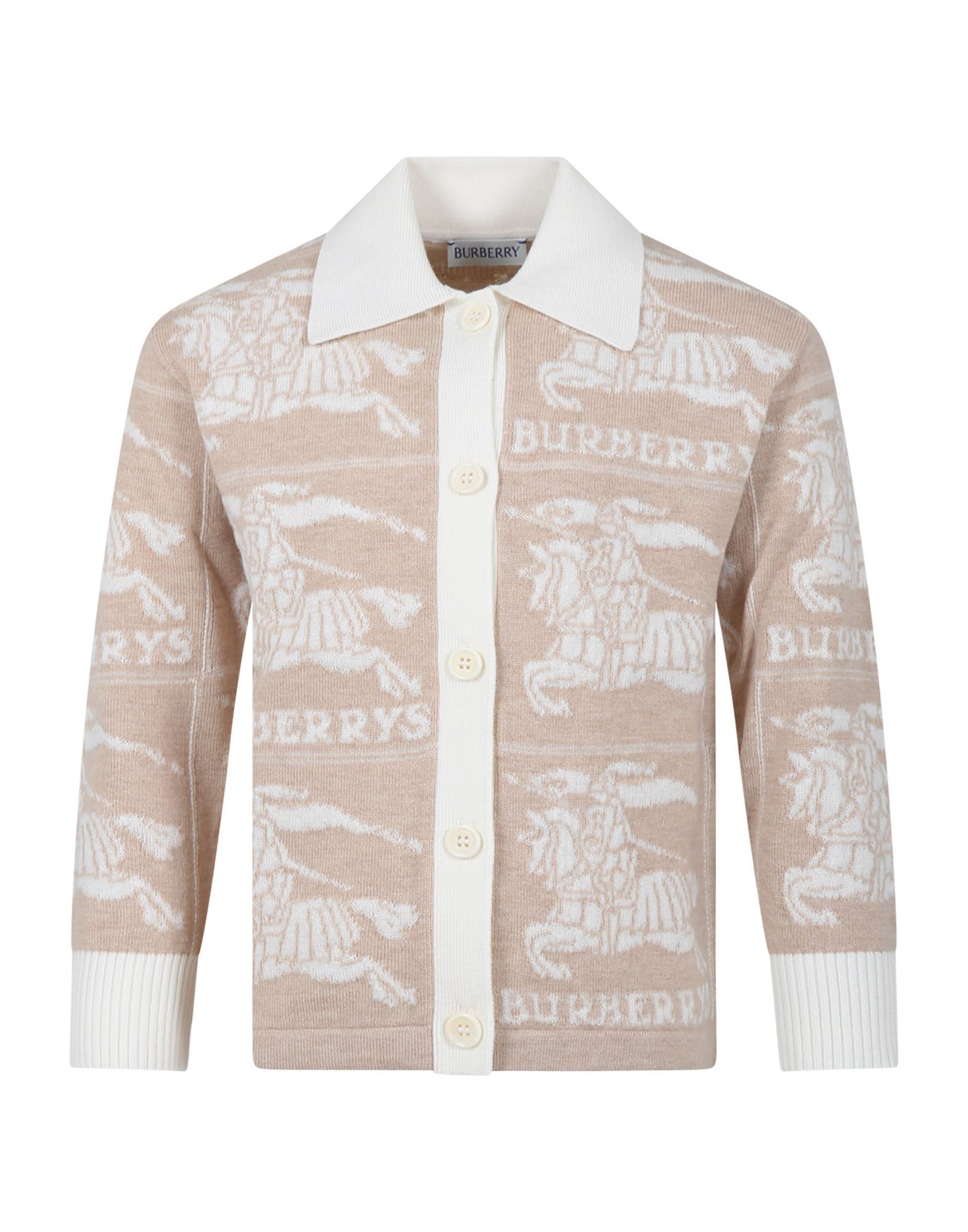 BURBERRY Strickjacke Kinder Elfenbein von BURBERRY