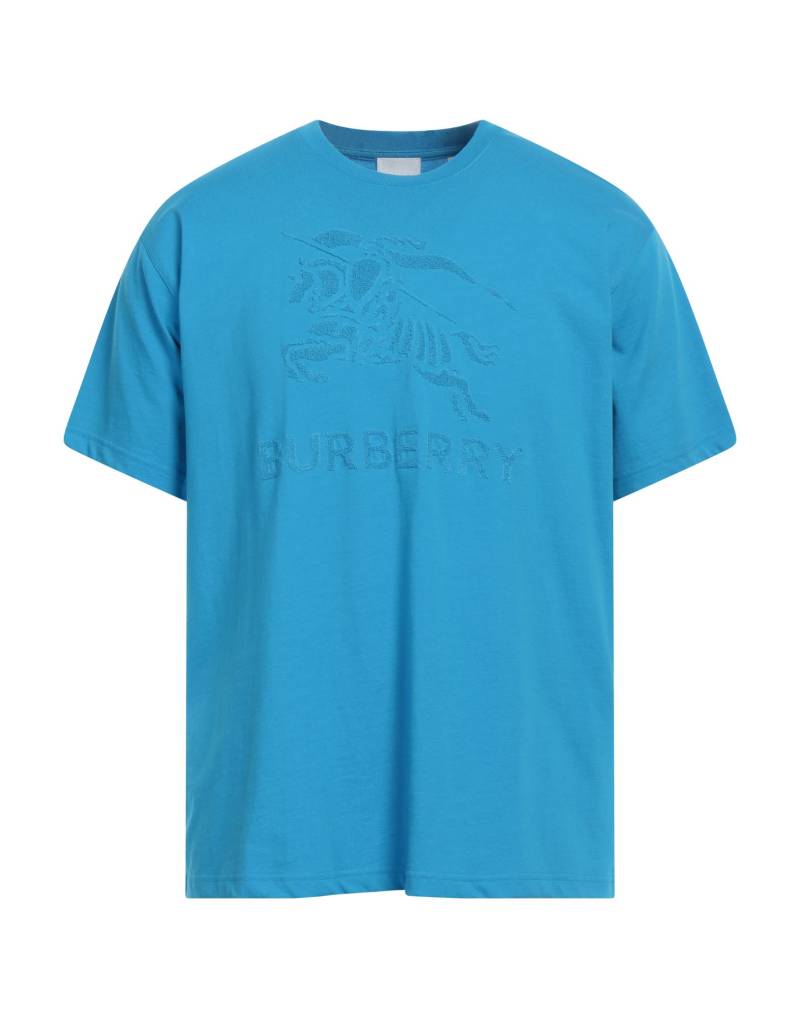 BURBERRY T-shirts Herren Azurblau von BURBERRY