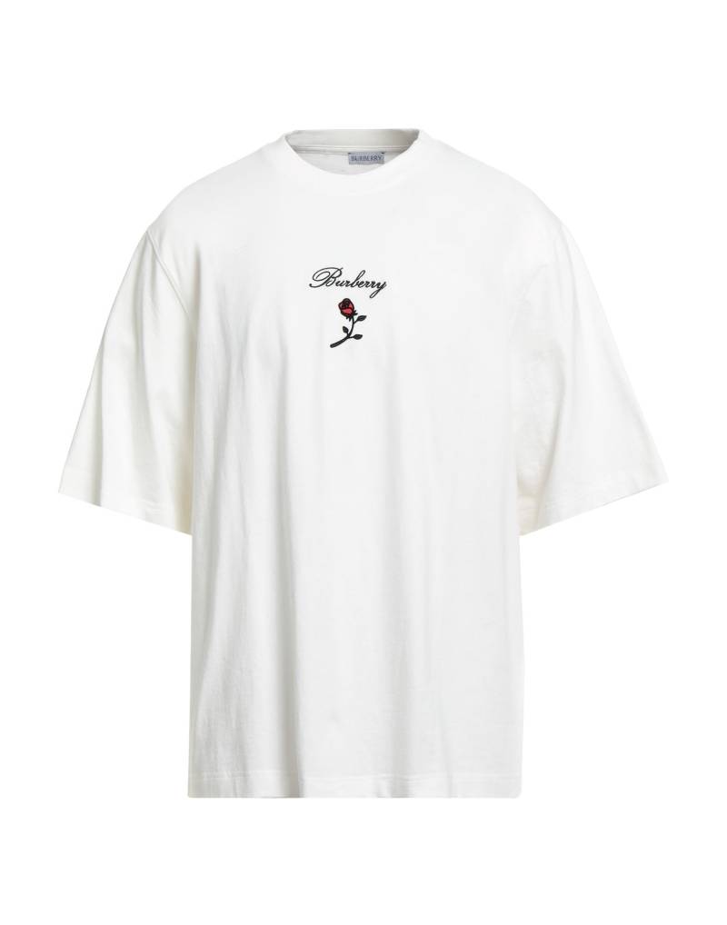 BURBERRY T-shirts Herren Elfenbein von BURBERRY