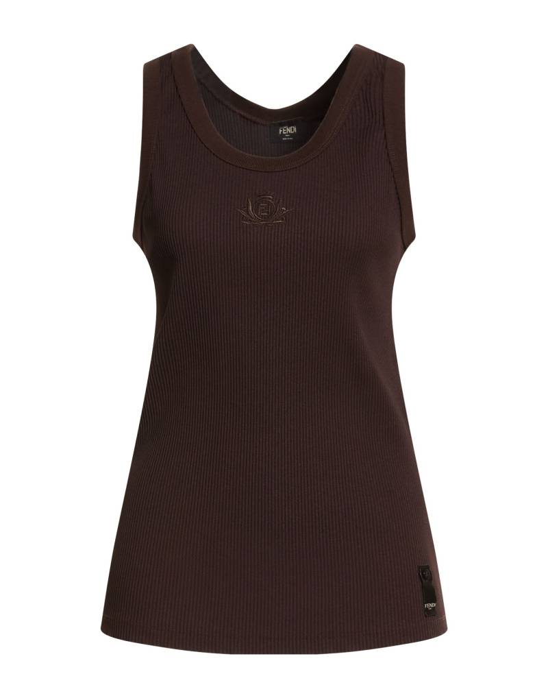 BURBERRY Tank Top Damen Dunkelbraun von BURBERRY