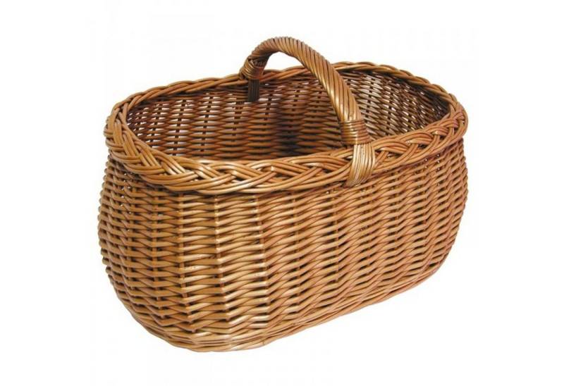 BURI Einkaufskorb Einkaufskorb Weidenkorb Präsentkorb Erntekorb Handkorb Holzkorb von BURI