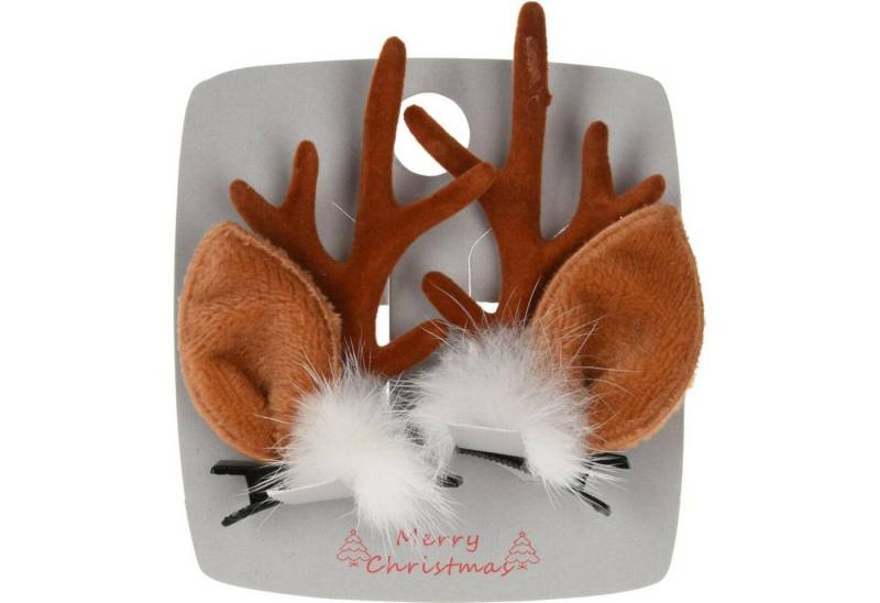 BURI Haarspange 96x BURI Haarspange Rentier Schmuck Nadeln Geweih Elch Reh Weihnachten von BURI