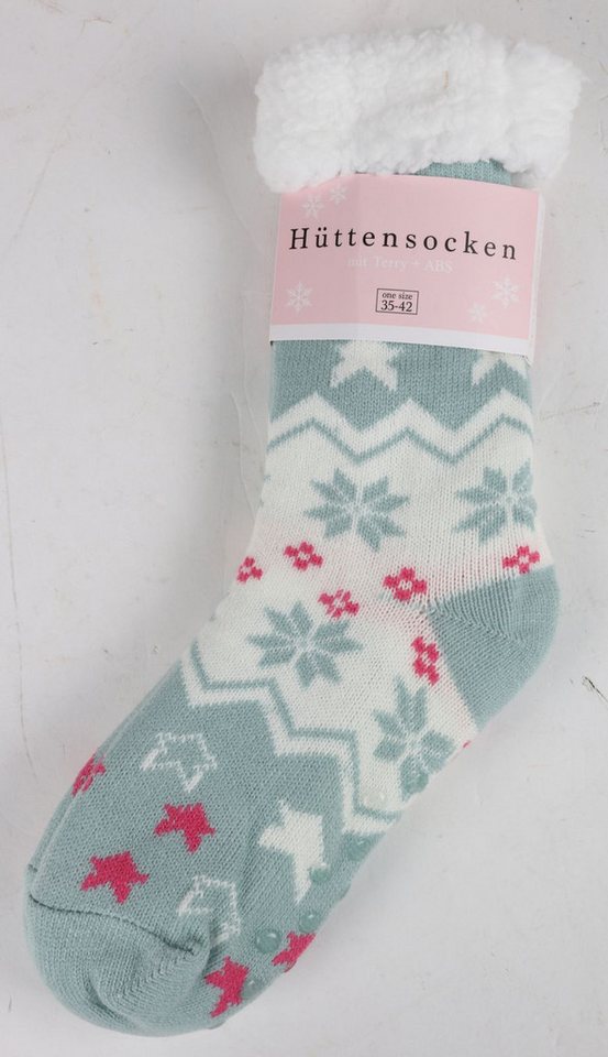 BURI Kuschelsocken Hüttensocken Einheitsgröße 35-42 Haussocken Wintersocken Strümpfe von BURI