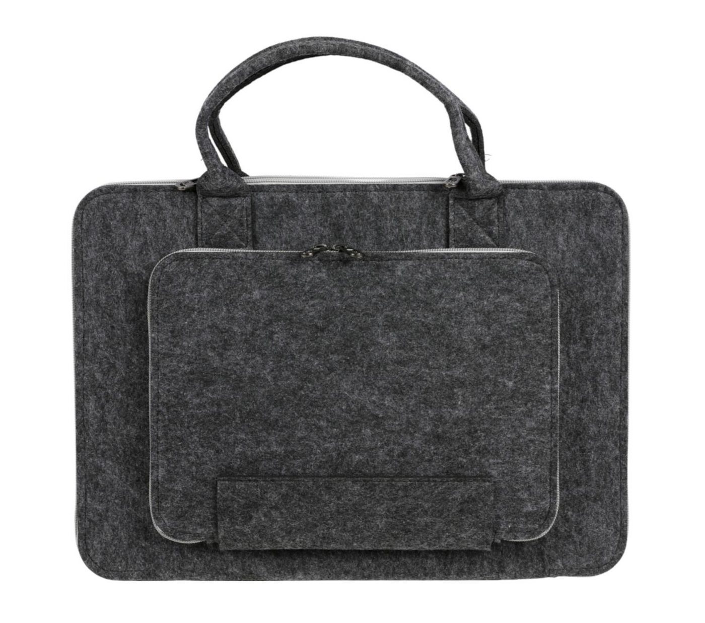 BURI Laptoptasche Laptop-Tasche aus Filz Notebooktasche Schutzhülle Aktentasche Grau von BURI